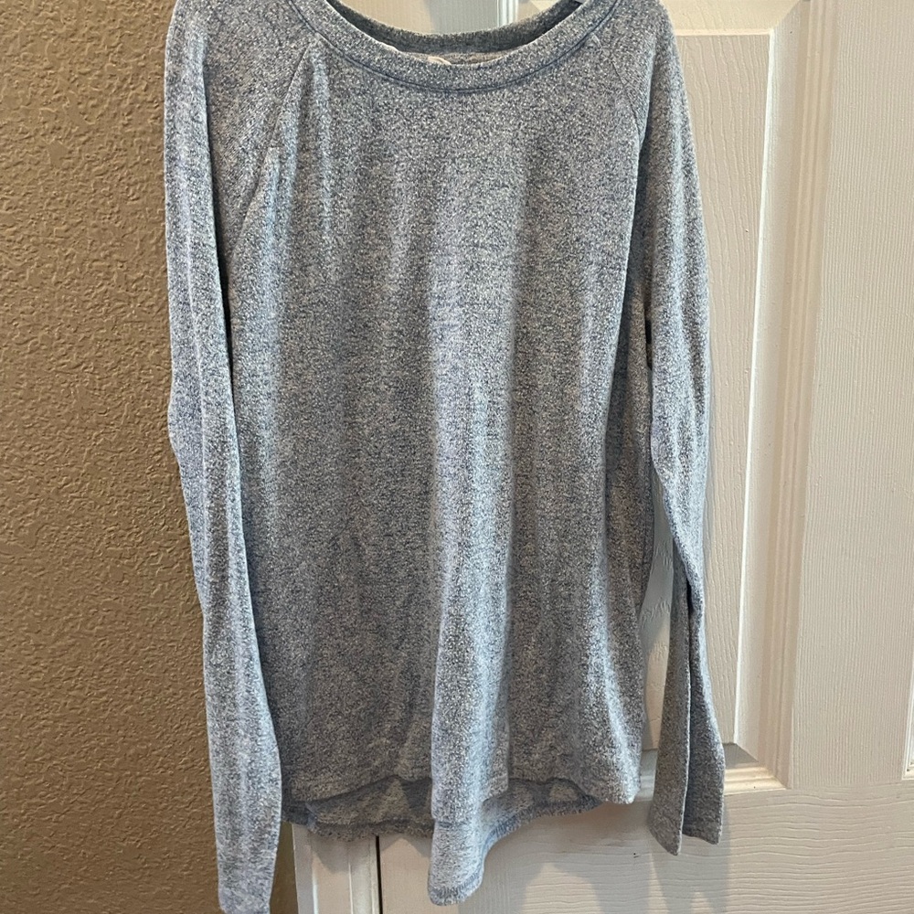 Gap Kids Cozy Gray Long Sleeve Top